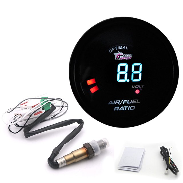 in 1 Meter 52MM Narrowband Digital Air Fuel Ratio Gauge Kit 12 V Car Volmeter with O2 Oxygen Sensor Car Modifica