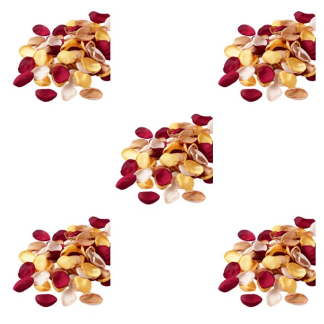 mmirethe 400pcs Polyester Silk Rose Petals Add Beauty To DIY Environmentally Friendly winered assortedcolor 5Set
