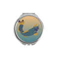 thumbnail image 1 of Painting Culture Blue Fish Hand Compact Mirror Round Portable Pocket Glass, 1 of 3