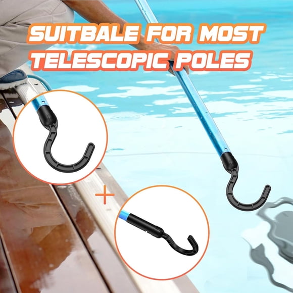 LPSSTORE Must Have for Grabbing The Pool Cleaning Robot Universal Robotic Pool Cleaning Hook Accessory for All Cleaning Robots Compatible Both Above and Below Water