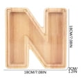 thumbnail image 3 of WRKEKC Clearance Personalized Wooden Name Money Box Wooden Deposit Box Twenty Six English Letters, 3 of 5
