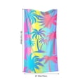thumbnail image 4 of Multicolor Polyester Microfiber Beach Towel - Super Absorbent, Lightweight & Quick Dry, 70x140cm/80x160cm for Outdoor, Pool, Travel, Picnic - Eye-Catching Design, Machine Washable, 4 of 9