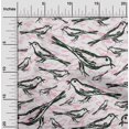 thumbnail image 2 of oneOone Rayon Dark Green Fabric Bird Sewing Material Print Fabric By The Yard 56 Inch Wide, 2 of 4