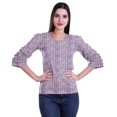 thumbnail image 1 of Moomaya Chemisiers Hauts pour Femmes Mode Robe à Manches Évasées Imprimée Vêtements Décontractés, 1 of 4