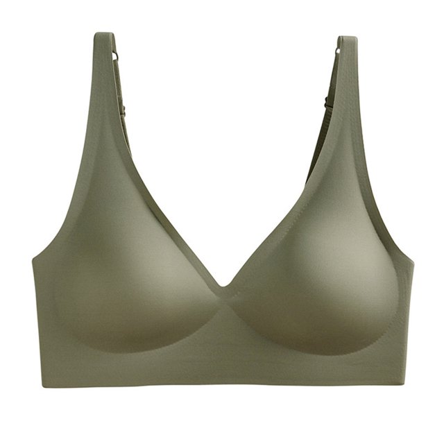 Kcodviy Women Comfortable Traceless Sports Women Bra Set and Solid Color Sleeping Bra High Support Sports Bras for Women Full Support Sports Bras for Women Womens Bras No Underwire Front Closure