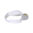 thumbnail image 2 of Solid Adjustable Sports Visor, White, 2 of 2