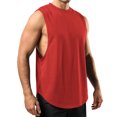 thumbnail image 1 of Sport Débardeur Sans Manches à Encolure Ronde pour Homme, Mode Décontractée d'Été, Uni, 1 of 1