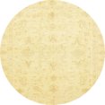 thumbnail image 1 of Ahgly Company Tapis d'Intérieur Ronds Abstraits Soleil Jaune Orientaux, 7 Pieds Rond, 1 of 6