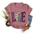 thumbnail image 1 of EGNMCR Easter T-shirt Imprimé Graphique T-Shirts pour Femmes Chemises pour Femmes T-shirt Décontracté Ample à Col Rond à Manches Courtes Blouse à Imprimé de Lettres T-shirt T-shirt pour Femmes, 1 of 4