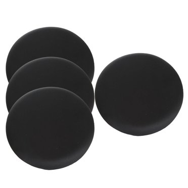 Housses de Tabouret Rond Souples Imperméables en Polyester Housses de Siège Élastiques Noir