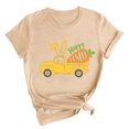 thumbnail image 2 of RKSTN Hauts Grande Taille pour Femmes Mode Été 2024 Col Rond Manches Courtes T-shirt Décontracté Ample Imprimé Graphique Voiture de Pâques, 2 of 4