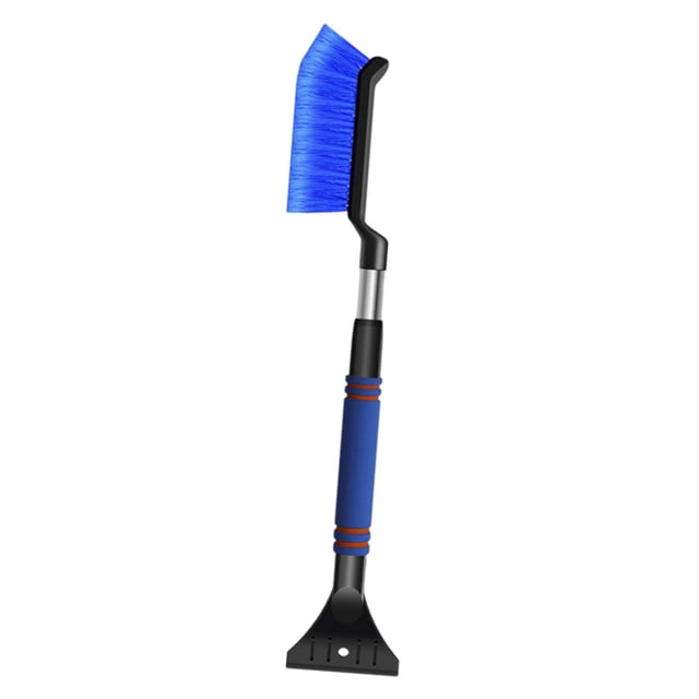 koolsoo Generic Ice Scraper Telescopic Accessories with Grip Gifts Sturdy Snow Brush Blue
