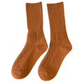 thumbnail image 1 of Breezora Winter Cable Knit Socks For Women Cozy Thick Stacked Socks With Non-Slip Design Orange, 1 of 5