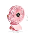 thumbnail image 3 of New Usb Small Fan Elementary School Dormitory Portable Mini Charger Table Clip Home Electric Fan Portable Fan Digital Display Version Rechargeable Fan Fans On Sale and Clearance, 3 of 6