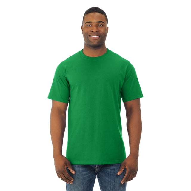 Fruit Of The Loom T-Shirt à Col Rond à Manches Courtes en Coton HD pour Hommes, 6TG, Vert Kelly