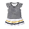 thumbnail image 4 of Birdeem Chemises pour Filles Mode Filles Décontracté Manches Courtes Hauts Col Rond Bouton Imprimé Ensembles de Shorts, 4 of 12
