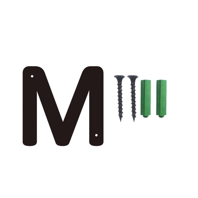 RXIRUCGD Lettres Chiffres en Fer Tridimensionnelles Maison Numéro Vis Maison Numéro Signe