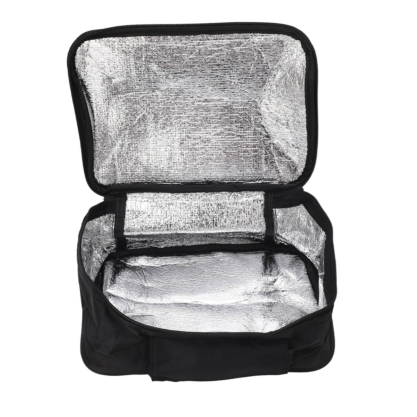 Portable Mini Car Microwave 12V Electric Oven Fast Heating Picnic Box for Travel Camping Food Cooking Black