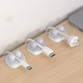 thumbnail image 3 of Usb Charging Cable Desktop Organizer 6-Pack 3.6*3.2*2.5cm Cable Management Devices for Wire Cable Clamps, Data Sorting and Fixing, 3 of 6
