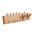 thumbnail image 4 of Siruishop Wall Mounted Coat Rack, Flip Down Wall Hook Rack, Decorative, Entryway Coat Rack Wood color 8 key, 4 of 8