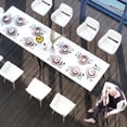 thumbnail image 3 of Homy Casa Set of 2 Upholstered Dining Armchairs with Cut Out Back and Wood Grain Legs, 3 of 10
