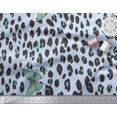 thumbnail image 3 of Soimoi Blue Cotton Duck Fabric Artistic Insect & Leopard Animal Skin Print Sewing Fabric BTY 42 Inch Wide, 3 of 3