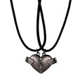 thumbnail image 3 of Two Souls One Heart Pendant Necklaces For Couple Wishing Stone Creative Magnet Couples Necklace, 3 of 9