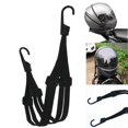 thumbnail image 2 of Cordes de Casque Élastiques Sangle de corde élastique Lanières de Caisse Rétractante NOIR STABLE pour la Moto, 2 of 8