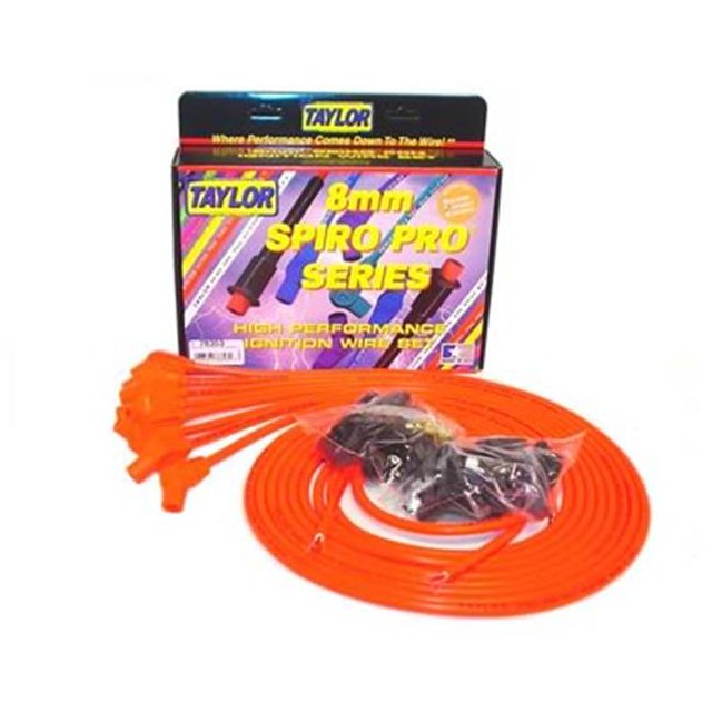 TAYLOR CABLE 78353 8 mm. 135 Degree Orange Spark Plug Wire Set