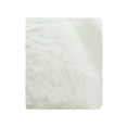 thumbnail image 2 of yulier Small Throw Rug, 20x32 inch Fluffy Shaggy Soft Area Rug Non Slip Bedside Rug Rectangular Carpet for Bedroom Nursery Dorm Room Decor, White, 2 of 2