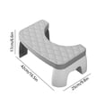 thumbnail image 3 of Dvkptbk Chamber Pot Bench Toilet Stool Squatting Poop Stool Bathroom Potty Step Stool Toilet Assistance Steps Step Stool Fits All Toilets Detachable Stackable Bathroom Accessories, 3 of 6