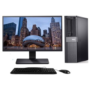 Rénovés Dell Ensemble de bureau Optiplex - Intel Core i5 Processeur, 500gb Disque dur, 4gb DDR3 RAM, Windows 10 Professionnel 64 avec 17" LCD moniteur