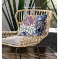 thumbnail image 3 of Vase Tournesol Correspond Coussin en Tissu Intérieur / Extérieur -Bleu Gris Jaune Rouge 16x16, 3 of 3