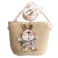 thumbnail image 1 of Kids Cartoon  Straw Bags, Hand Crafted Children Beach Bags Cute  For Outdoor, 1 of 5
