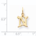 thumbnail image 2 of Initiale en Or Jaune 14K avec N Charme, 2 of 2