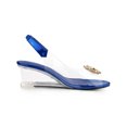thumbnail image 3 of BLISSFUL STEP Women's Shoes Clear Wedge Heels Rhinestone Peep Toe Slingback Transparent Shoes Blue 7, 3 of 7