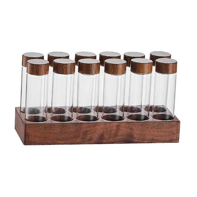 jifeng Coffee Bean Test Tubes, Coffee Beans Tube Bottle, Espresso Beans Storage Set for 17g