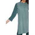 thumbnail image 4 of Moomaya Robe Tunique Mini à Col Fermé Imprimée pour Femmes Vêtements Porter, 4 of 5