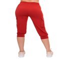 thumbnail image 3 of CHOK Pantalon Cargo Jogger Décontracté Super Doux pour Femmes Noir G, 3 of 6