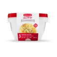 thumbnail image 1 of Rubbermaid TakeAlongs Serving Bowl Food Storage Containers, 1.4 L (6.2 Cup), Ruby Red, 3 Pack, 1 of 7
