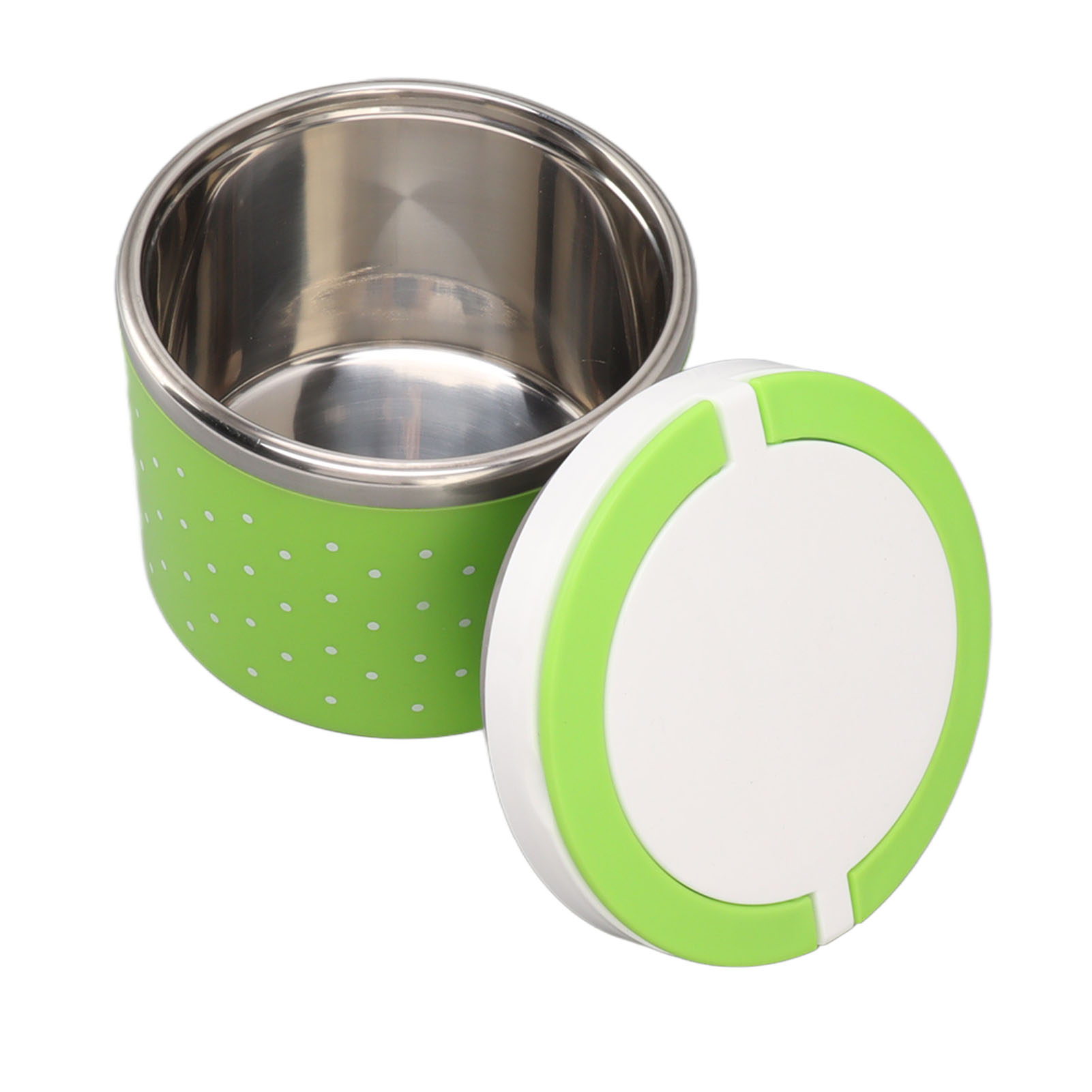 Contenant à Lunch pour Aliments Chauds, Boîte à Lunch Ronde Isolée et Étanche, Mini Chauffe-Repas, Étui Chaud pour Aliments, une Seule Couche pour Salade, Pâtes et Fruits