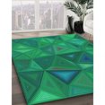 thumbnail image 3 of Ahgly Tapis Rectangulaire Lavable en Machine Intérieur Vert Printemps Transitionnel, 4 Pieds x 6 Pieds, 3 of 7