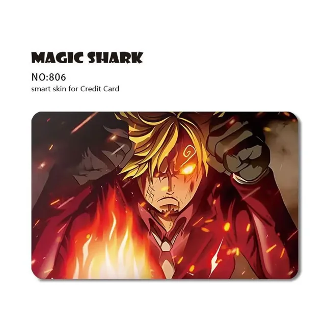 Fashion Cartoon Anime Game PVC Matte Film Sticker Case Skin for Credit Card Big Small No Chip 806 Small Chip