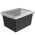 thumbnail image 3 of Storex Bac de Rangement pour Salle de Classe 4 Gallons (15L), Noir, Lot de 6, 3 of 3