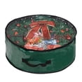 thumbnail image 2 of Yhmxh Home Storage-Storage Bins Storage Container Organization and Storage Christmas Wreath Storage Bag - Garland Holiday Container with Clear Window - Tear Proof Fabric Storage Bins, 2 of 6