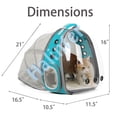 thumbnail image 2 of Transporteur de Sac à Dos pour Chat, Sac à Dos Extensible pour Chaton et Petit Chiot, Sac à Dos pour Animal de Compagnie en Capsule Spatiale à Bulles Transparent, 2 of 6
