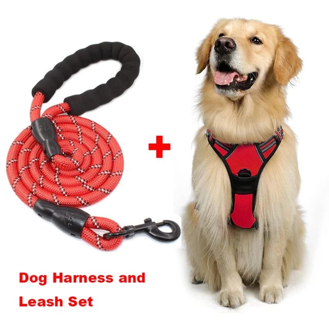 OUTAD Vest Nylon Chest Strap Small Dog Cat Halter Harness Lead For Large Dog And Cat Durable High Quality Nylon Pet Leash