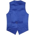 thumbnail image 4 of Doomiva Men Shiny Sequins Vest Button Sleeveless Slim Fit Waistcoat Club Prom Party Performance Dance Jacket Royal Blue 3XL, 4 of 7