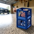 thumbnail image 4 of Juggernaut Storage Lot de 2 Caisses pour Rangement de Bureau et Organisation de Classe, Bleu, 4 of 6