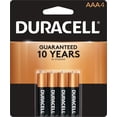 thumbnail image 1 of Duracell 1.5V Alkaline Coppertop AAA Batteries, 4 Pack, 1 of 6